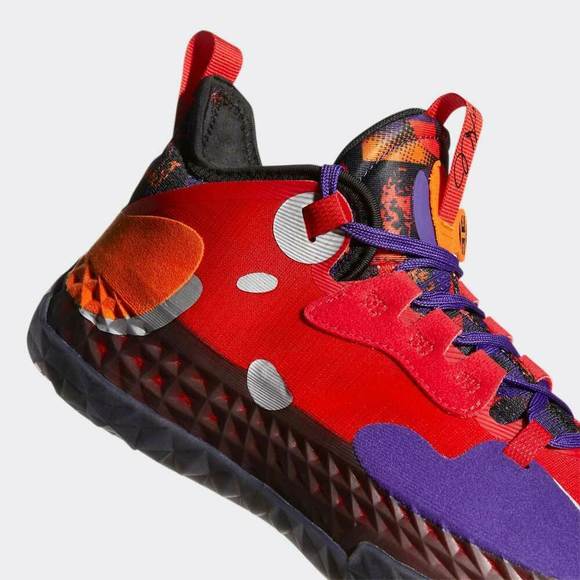 Adidas Harden Vol. 5 Futurenatura G55811 Red / Multi-Color Men's Size 8 - Picture 6 of 7